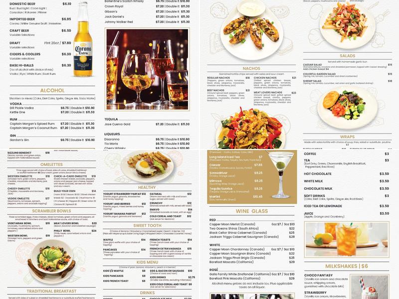 Seven Oaks All Day Eatery Menu