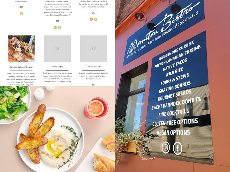 Manitou Bistro Menu