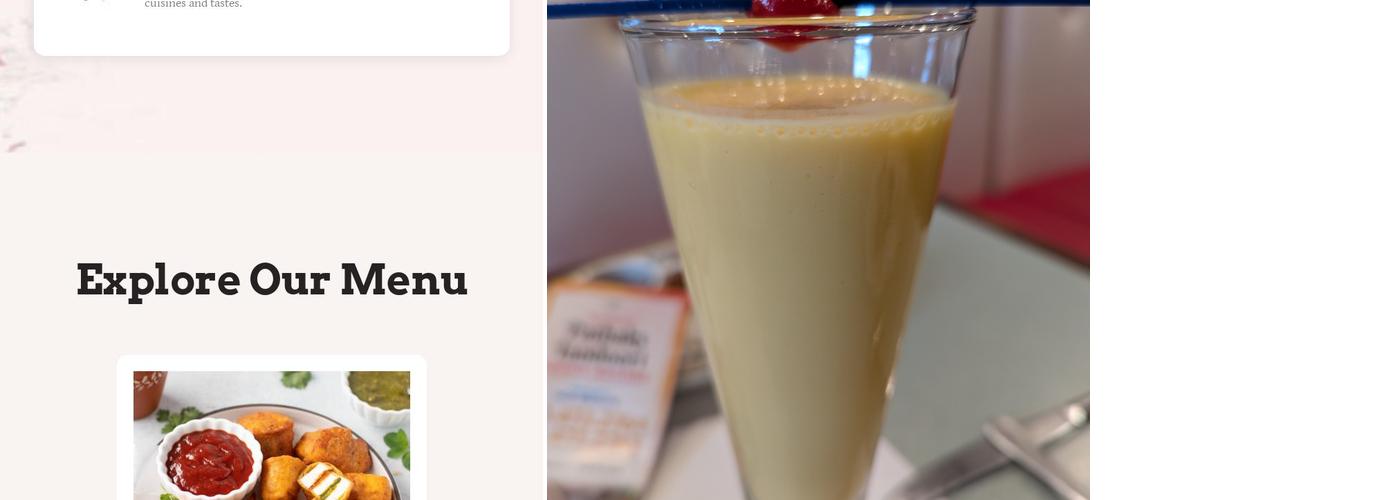 Pathaks Tandoori Menu