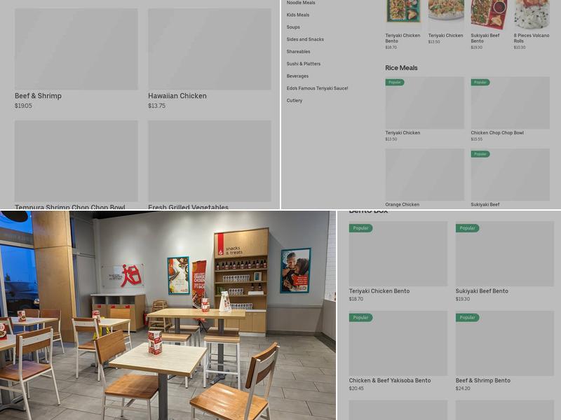 Edo Japan Menu