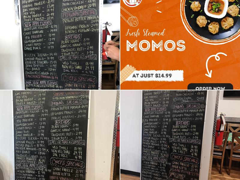 Ranu's Kitchen Restaurant Menu