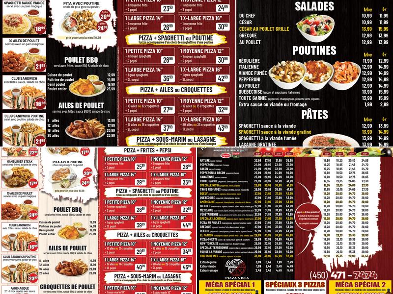 Pizza Nissa Menu