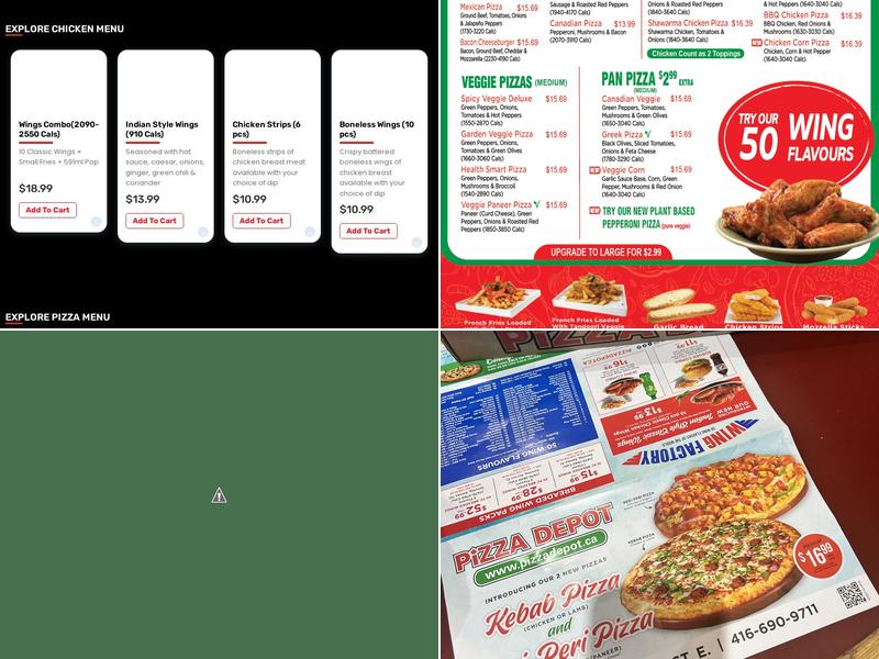 Pizza Depot Menu