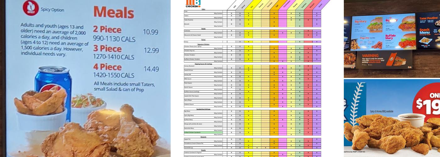 Mary Brown's Chicken Menu