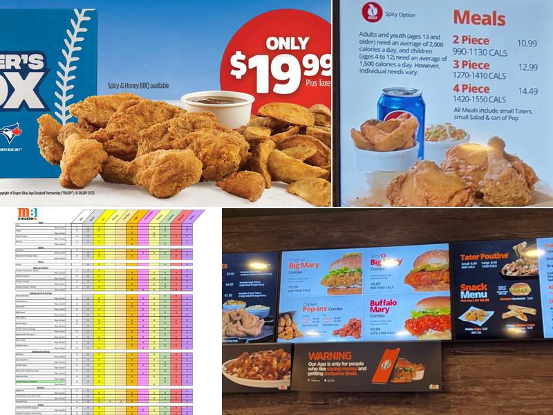 Mary Brown's Chicken Menu