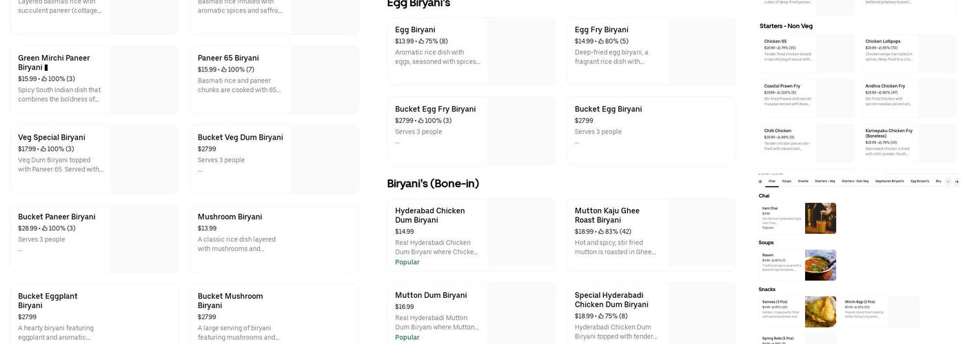 Saffron & Coriander Menu