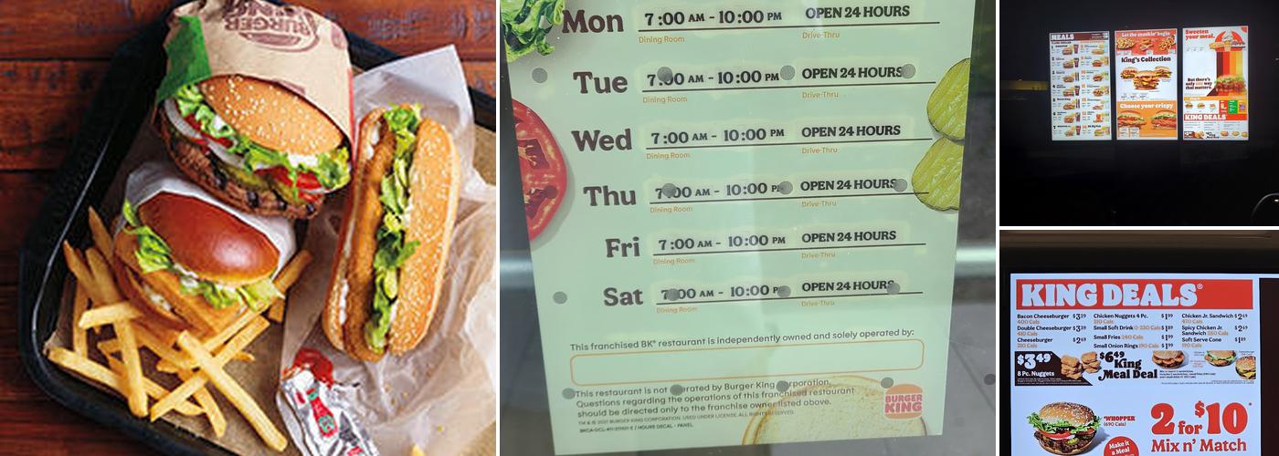 Burger King Menu