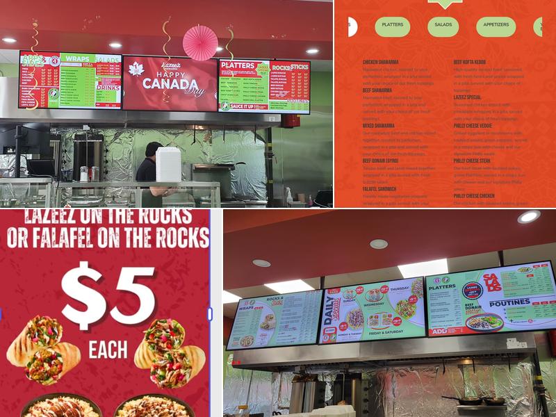 Lazeez Shawarma Menu