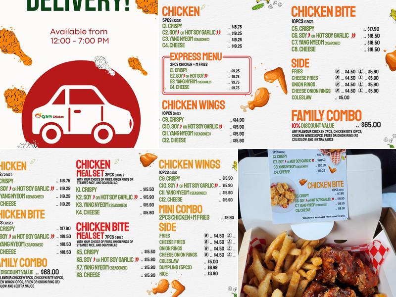 Ogam chicken Diamond Valley (Turner Valley) Menu