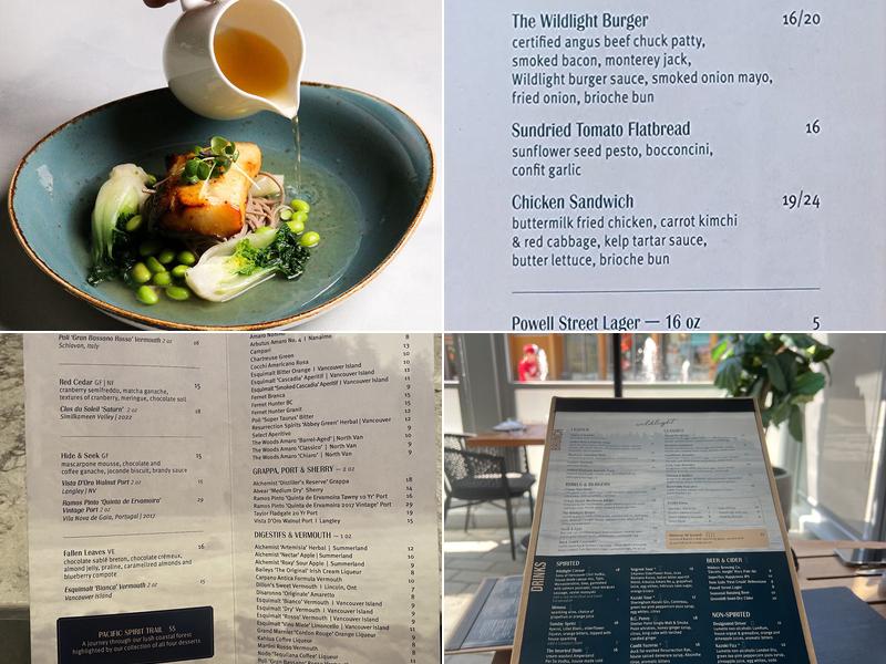 Wildlight Kitchen + Bar Menu