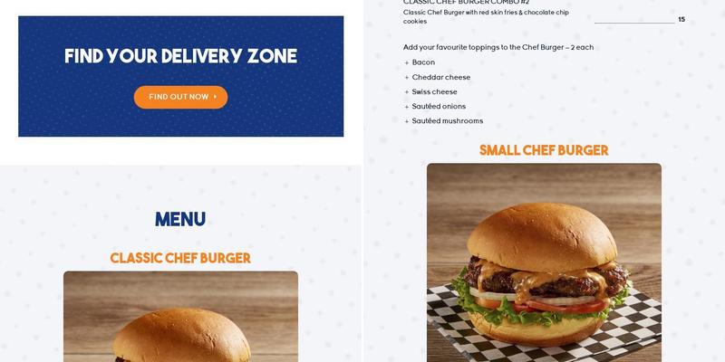 Sandwich Chef Menu