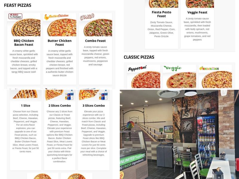 Freshslice Pizza Menu