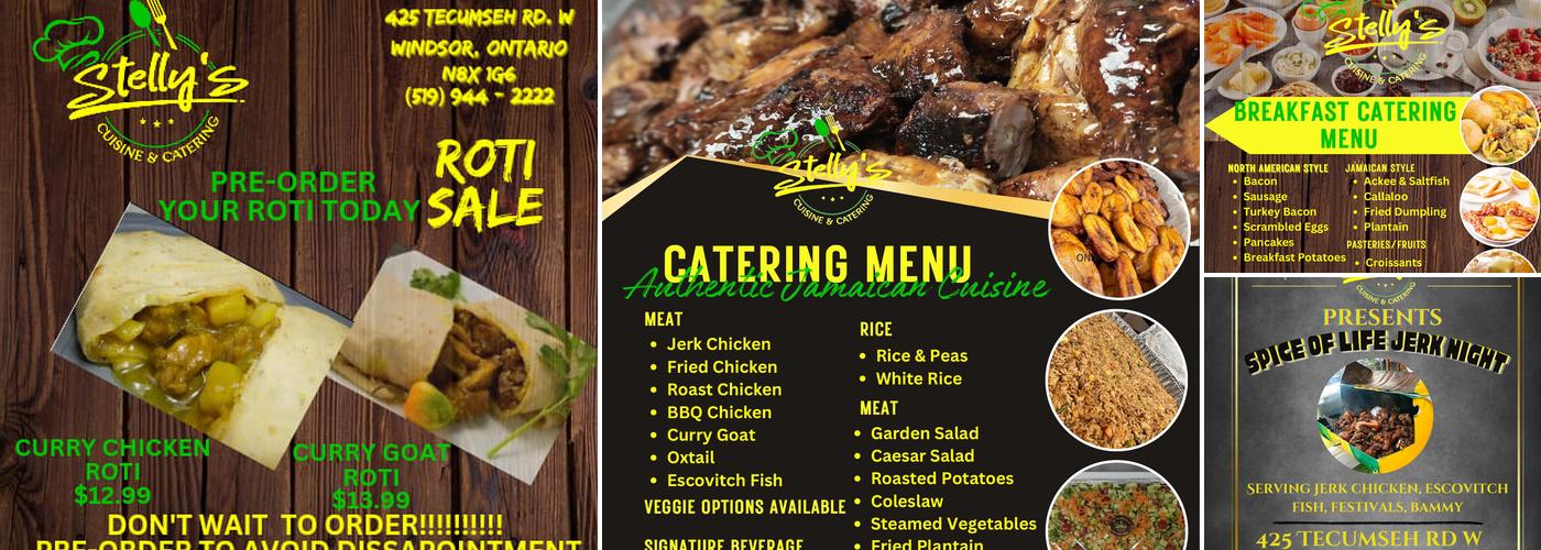 Stelly's Cuisine & Catering Menu