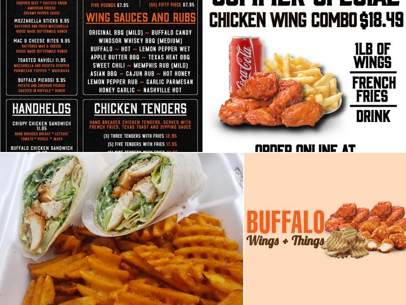 Buffalo Wings and Things Menu