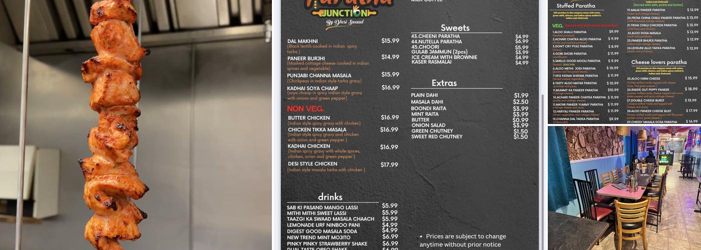 Paratha Junction Menu