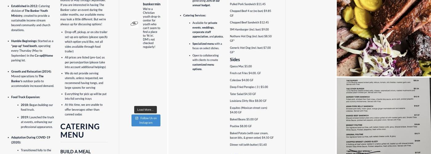 Industrial Eats Menu