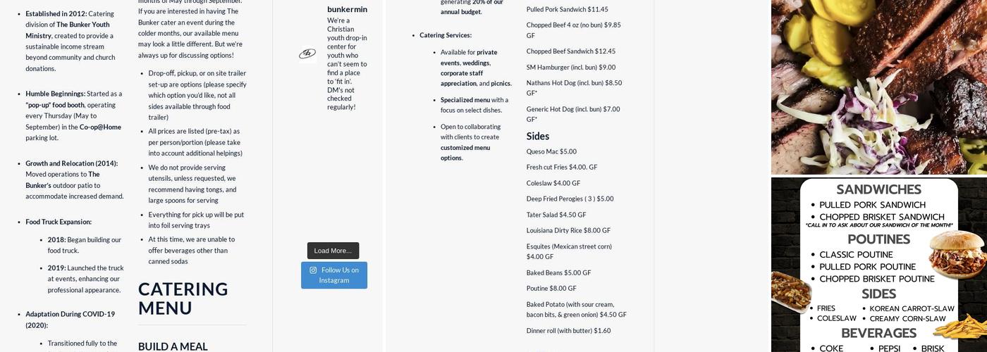 Industrial Eats Menu