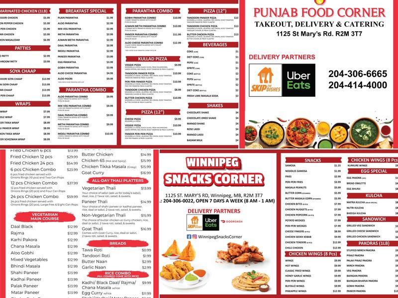 Punjab Pizza Point Menu