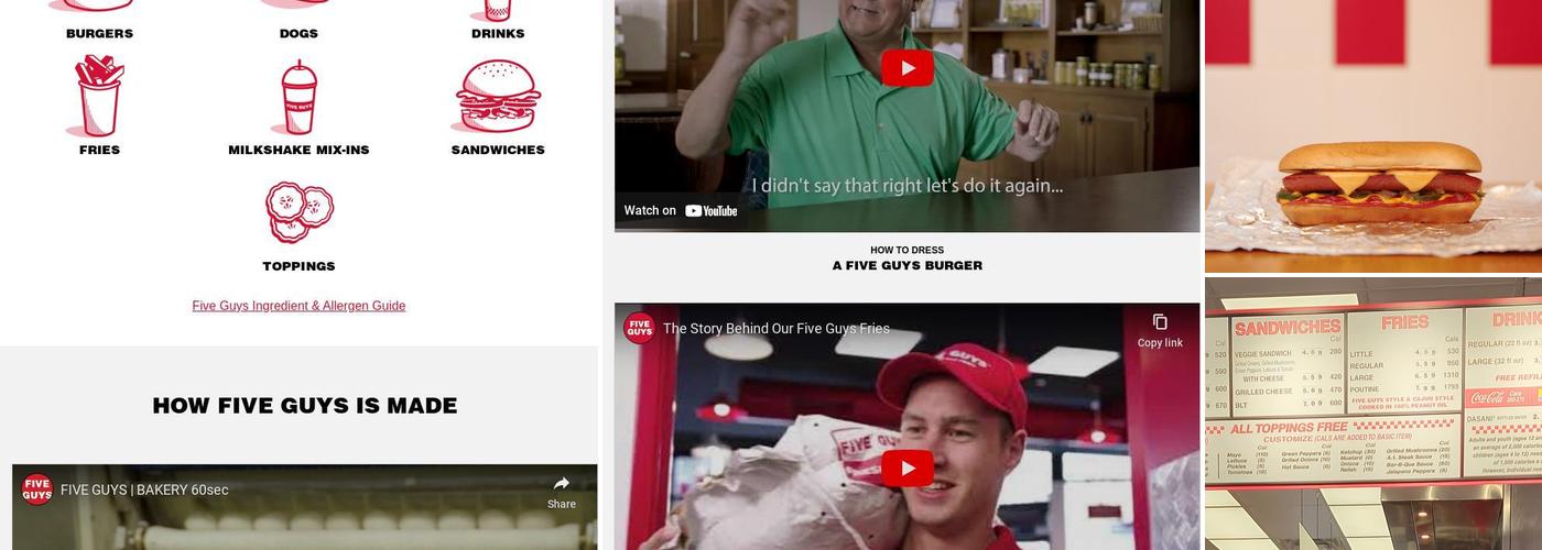 Five Guys Menu