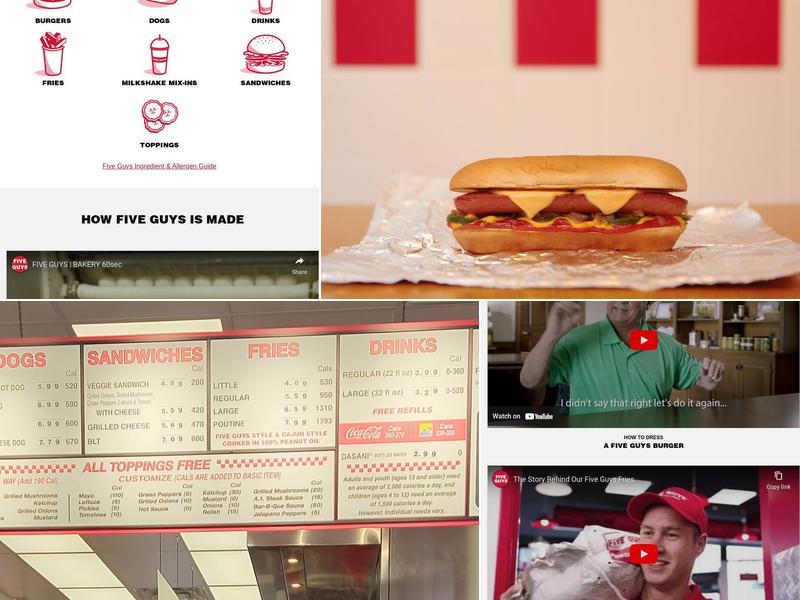 Five Guys Menu