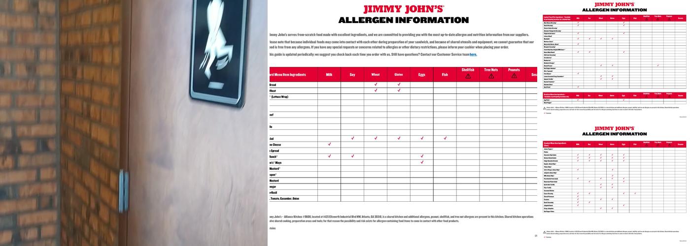 Jimmy John's Menu
