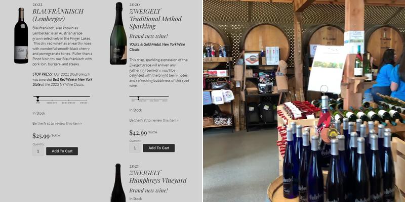 Keuka Spring Vineyards Menu