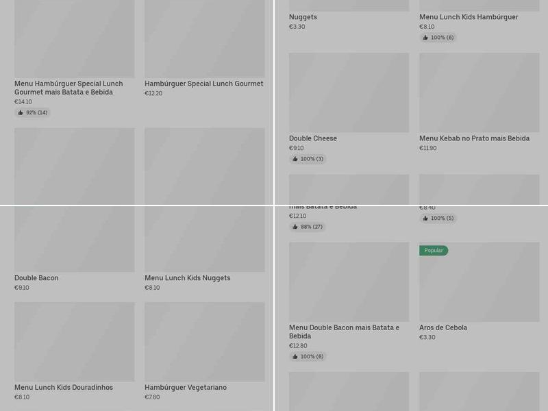 Pastelaria Babá - Snack-Bar Menu