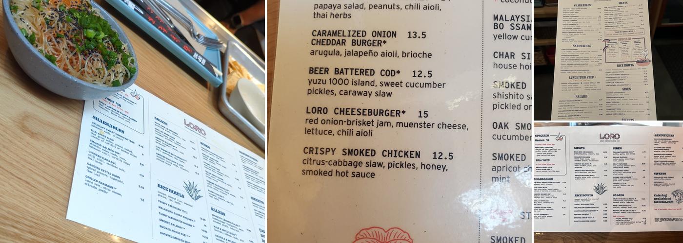 Loro Menu