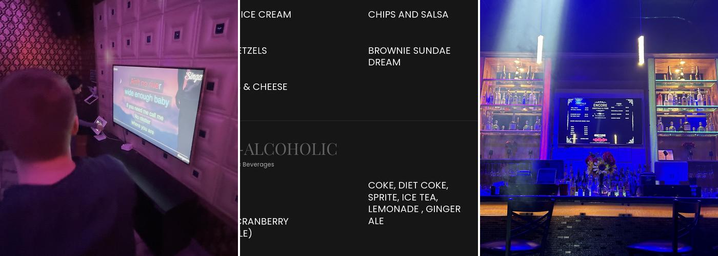 Encore Lounge Menu