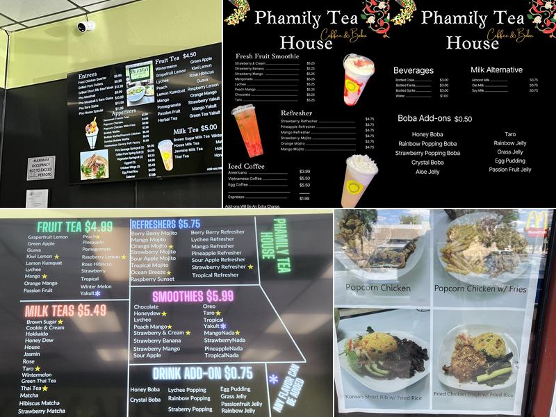 PhamilyTeaHouse Menu