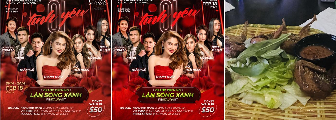 Lan song Xanh LSX Restaurant Menu