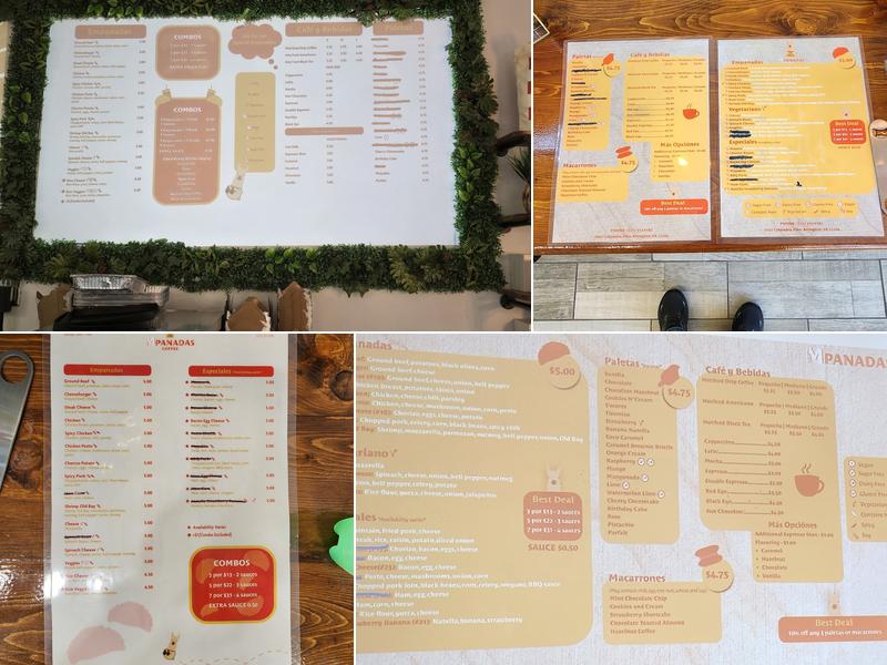 MPANADAS Menu