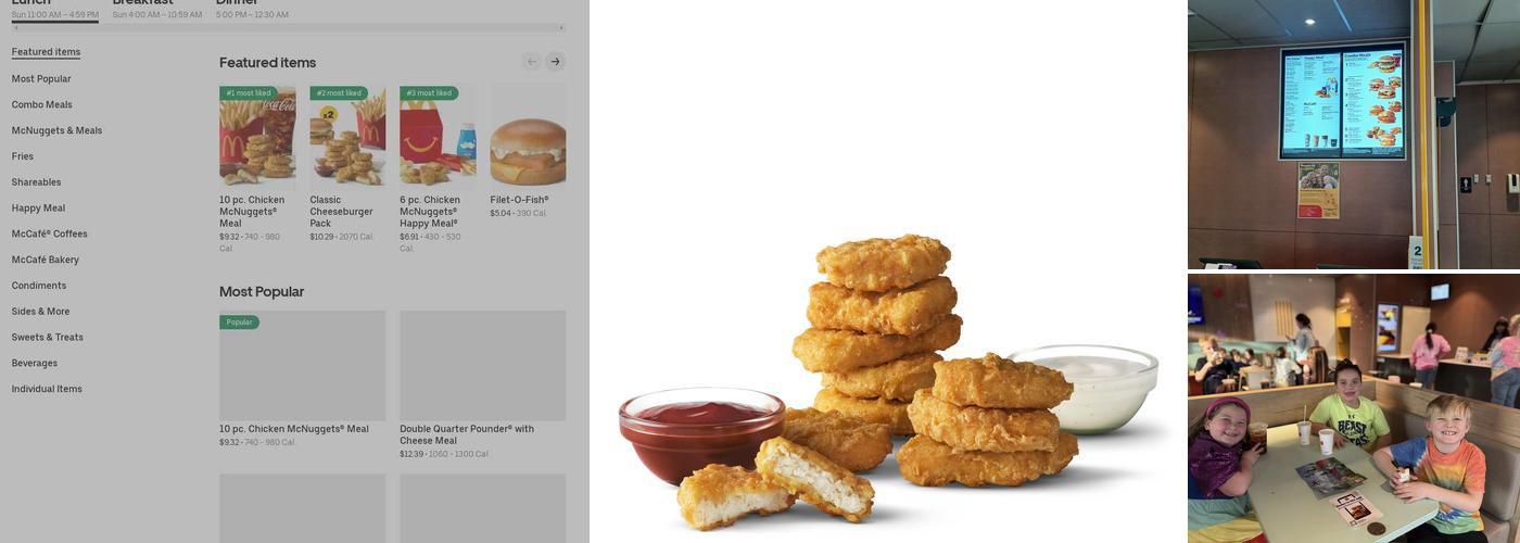 McDonald's Menu