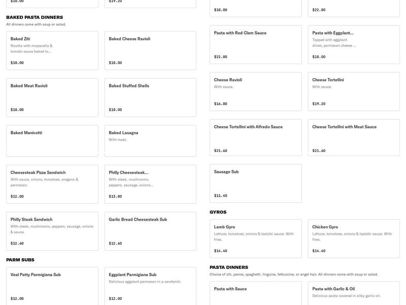 Byron Place Pizzeria & Italian Restaurant Menu