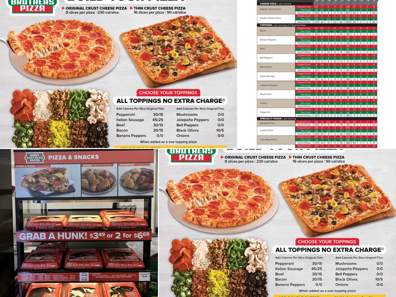 Hunt Brothers Pizza Menu