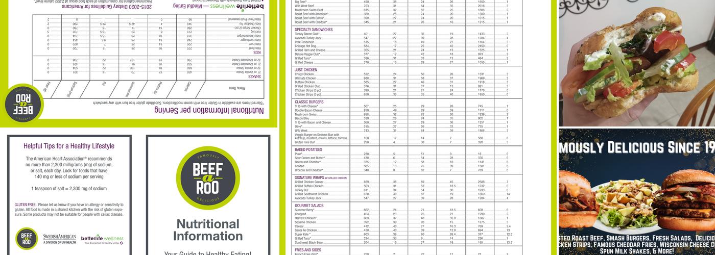 Beef-A-Roo Menu