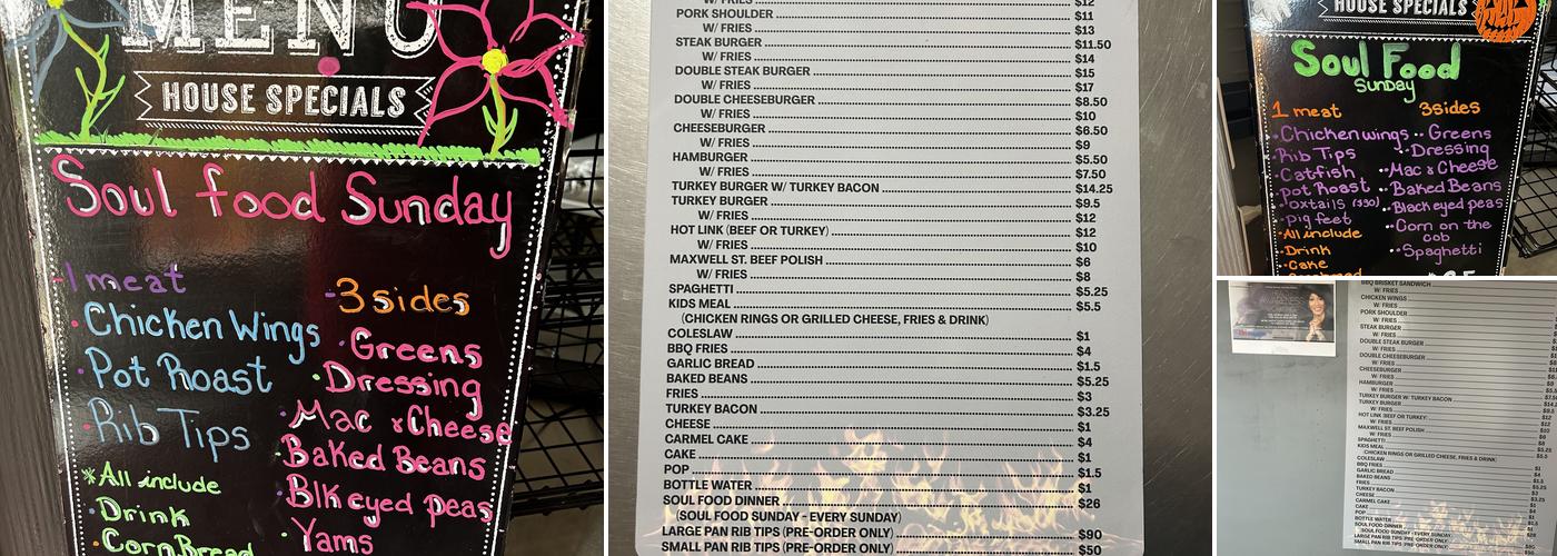 Southern Smoke BBQ Pit Menu