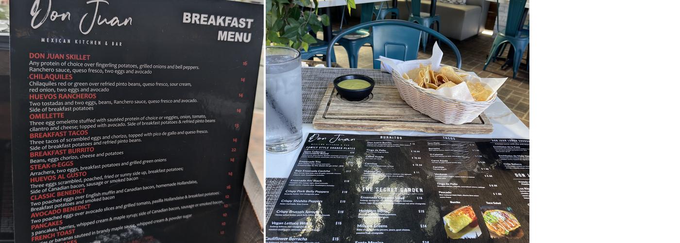 Don Juan Mexican Kitchen & Bar Menu