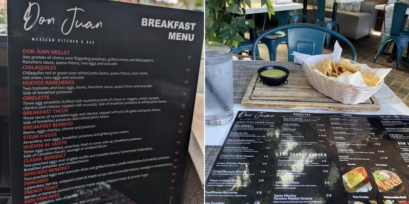 Don Juan Mexican Kitchen & Bar Menu