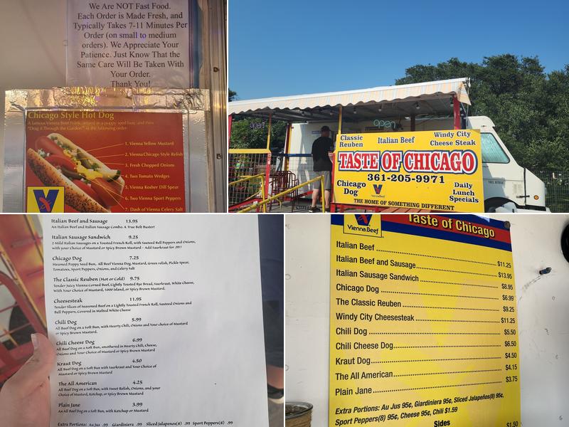 Taste of Chicago Menu