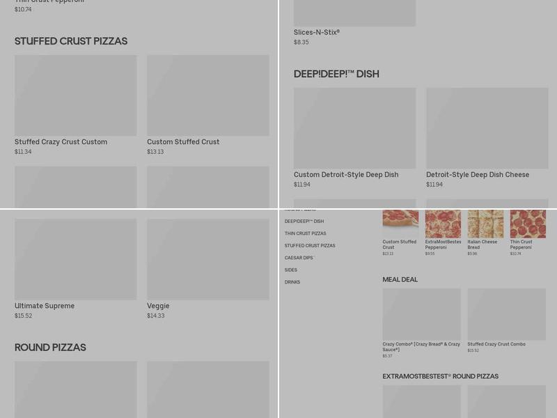 Little Caesars Pizza Menu