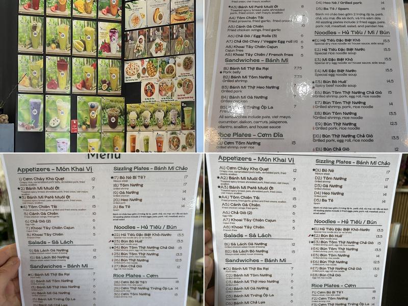 Di kitchen Menu