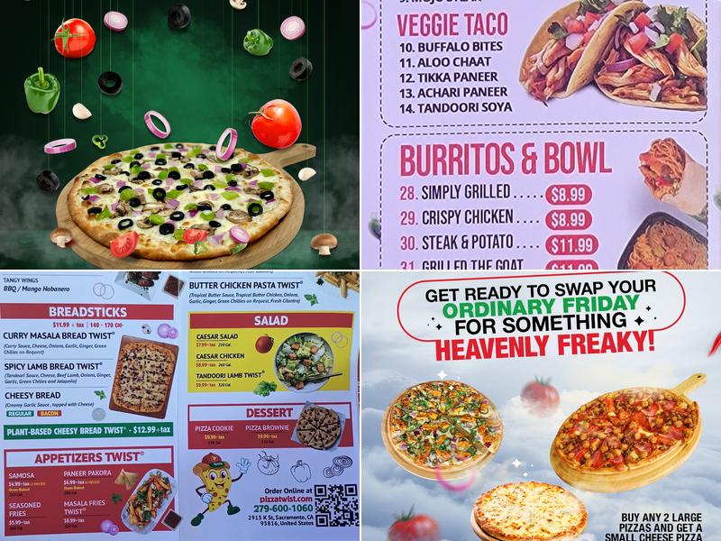 Pizza Twist Menu