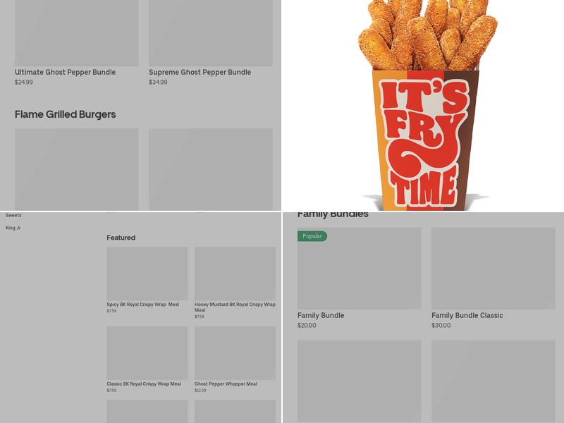 Burger King Menu
