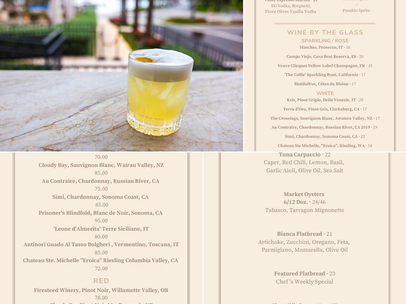 Veranda Menu