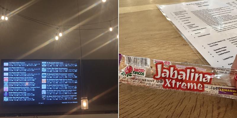 La Familia Cider Menu