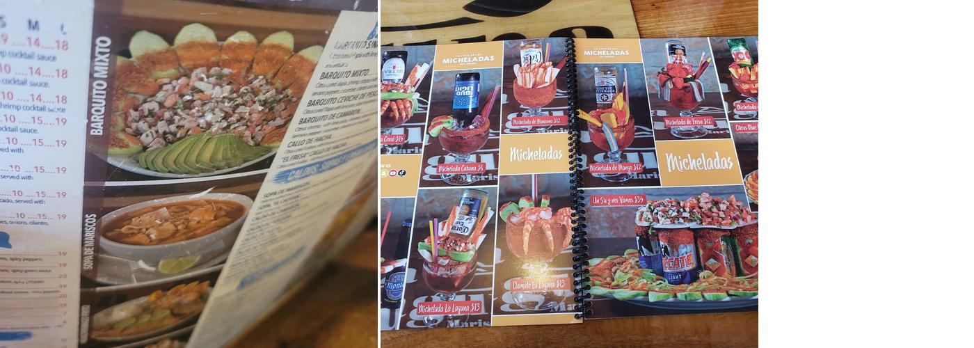 Boardwalk Menu