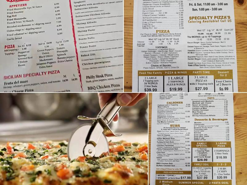 Flippin Pizza Menu