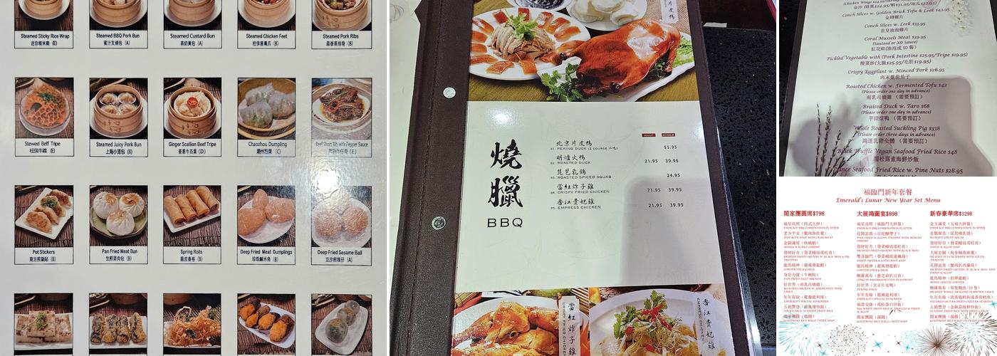 Emerald Chinese Cuisine Menu