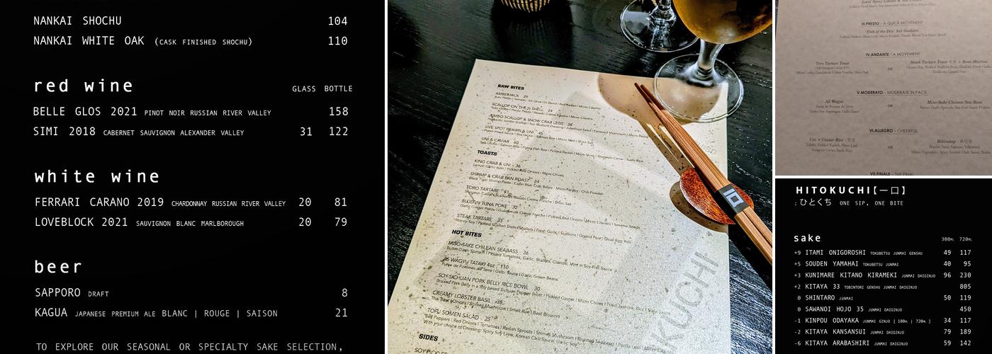 Hitokuchi Menu